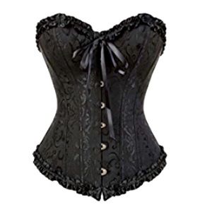 Black Satin Corset